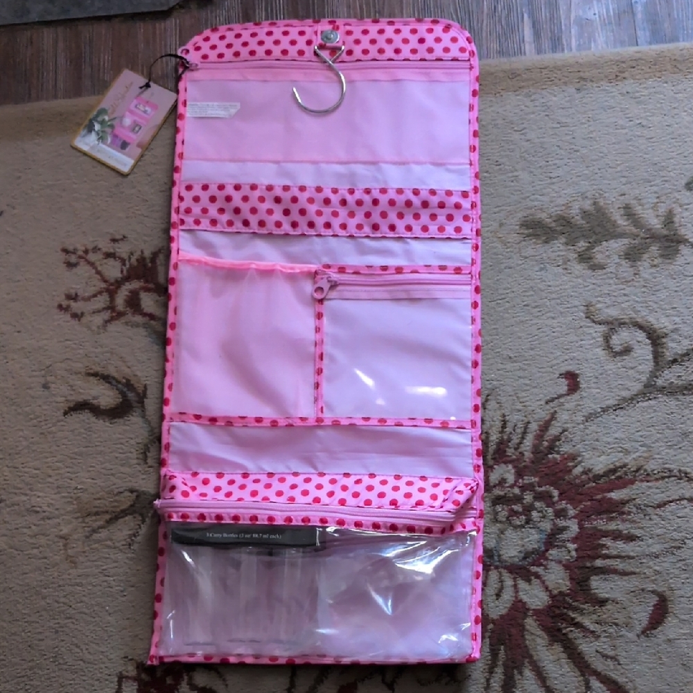 Dwell Studio Pink Polka Dot Hanging Organizer